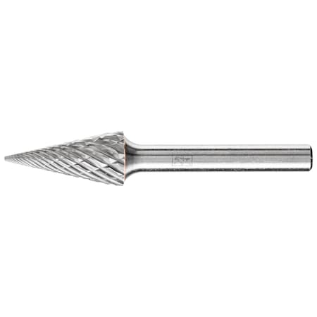 Pferd Carbide Bur - Cone (Pointed), OMNI cut - 1/2" x 1/2" x 1/4" Shank - SM-5 28016